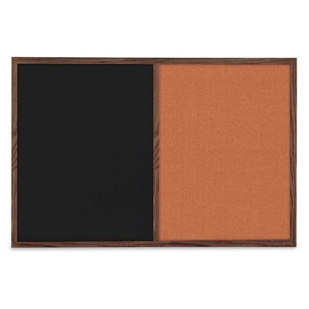 United Visual Products Slim Style Indoor Enclosed Corkboard, 36 UV504SC-GOLD-CLOUD